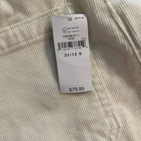 Gap Winter White Corduroy Flare Pants - Picture 6 of 6